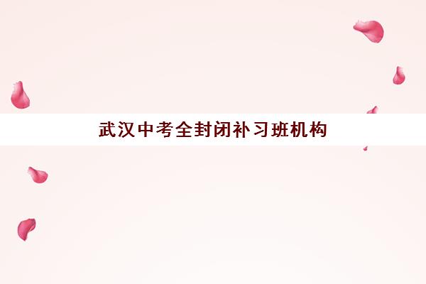 武汉中考全封闭补习班机构核心竞争力对比如何分析？2025年最新实力排名、择校指南与备考全攻略