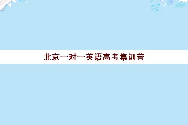 北京一对一英语高考集训营排名前十的学校如何选择？2025年最新TOP10榜单解析、择校指南与成功案例深度评测