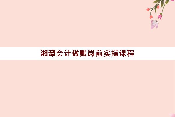 湘潭会计做账岗前实操课程培训机构有哪些学校好？2025年最新排名解析与科学择校全指南