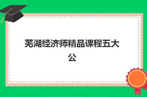 芜湖经济师精品课程五大公办机构运营分析如何查？2025年权威榜单、择校指南与课程体系全解析