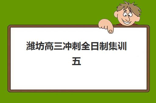 潍坊高三冲刺全日制集训五大特色机构多维评估如何查询？2025年最新权威榜单、各校特色解析与科学择校全指南