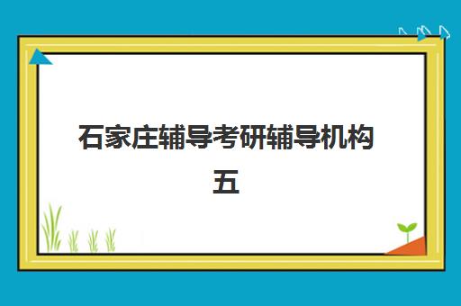 石家庄辅导考研辅导机构五大机构服务白皮书哪里看？2025年深度评测与选择指南